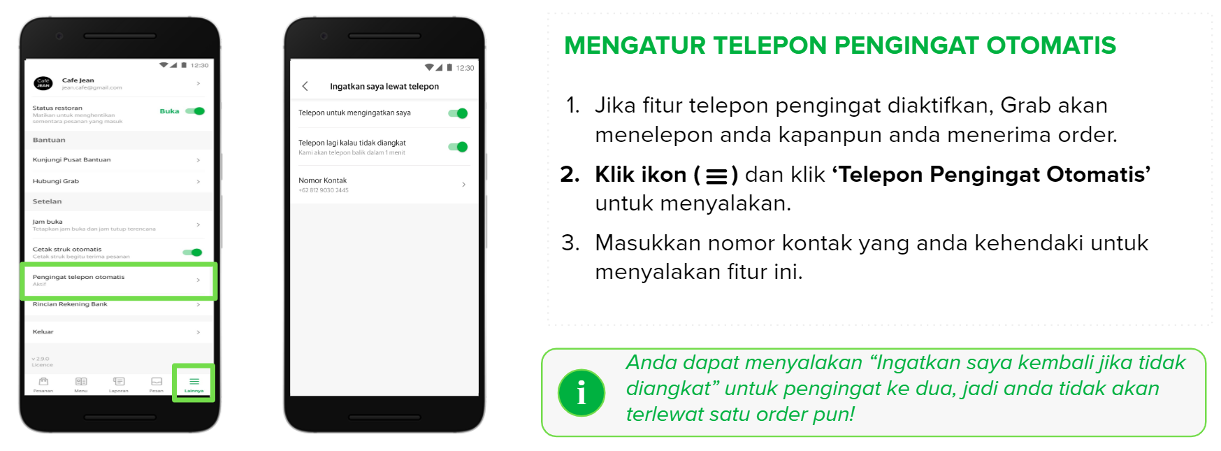 Petunjuk Singkat Penggunaan Aplikasi Grabfood Merchant Merchant